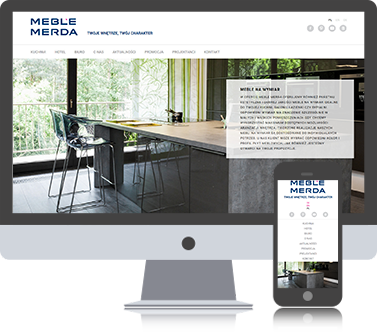 realizacja strony internetowej - meble Merda - skwierzyna